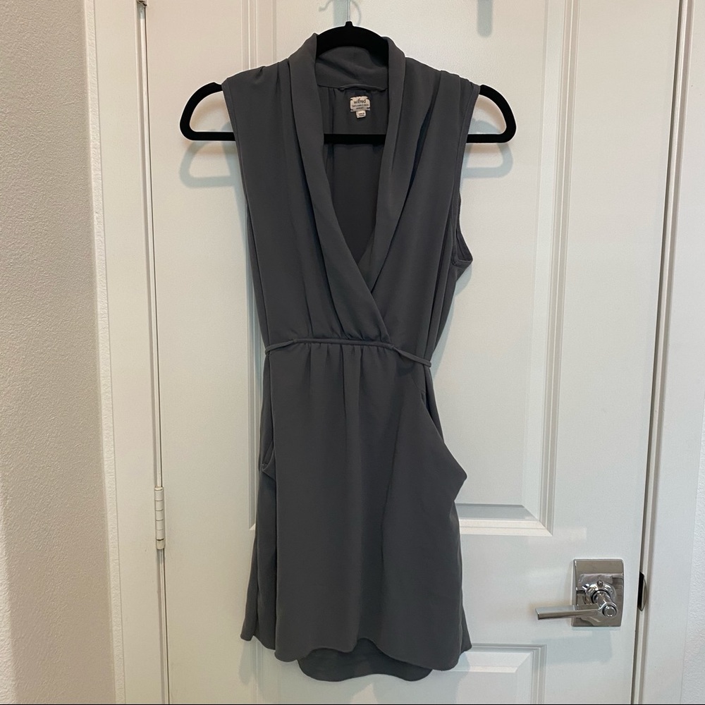 Aritzia - Wilfred Dress - Dark Grey - Size XS